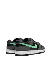 schwarze Leder niedrige Sneakers von Nike