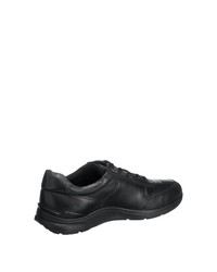 schwarze Leder niedrige Sneakers von Ecco