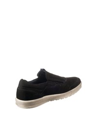 schwarze Leder niedrige Sneakers von Ecco