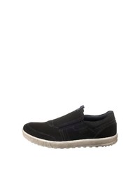 schwarze Leder niedrige Sneakers von Ecco