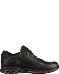 schwarze Leder niedrige Sneakers von Ecco