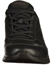 schwarze Leder niedrige Sneakers von Ecco