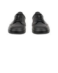 schwarze Leder niedrige Sneakers von Ecco