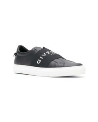 schwarze Leder niedrige Sneakers von Givenchy