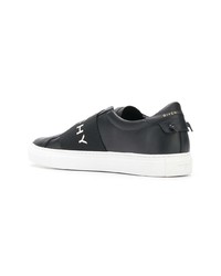 schwarze Leder niedrige Sneakers von Givenchy