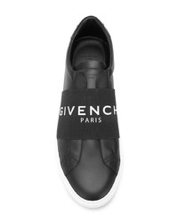 schwarze Leder niedrige Sneakers von Givenchy