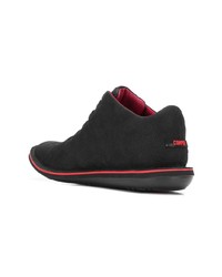 schwarze Leder niedrige Sneakers von Camper