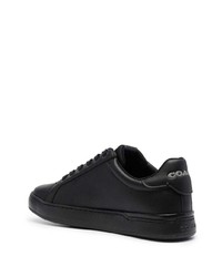 schwarze Leder niedrige Sneakers von Coach