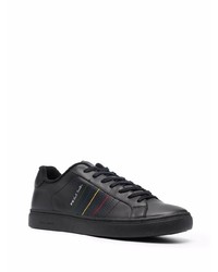 schwarze Leder niedrige Sneakers von PS Paul Smith