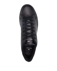 schwarze Leder niedrige Sneakers von PS Paul Smith