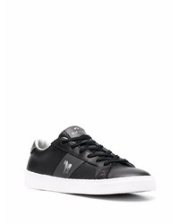 schwarze Leder niedrige Sneakers von PS Paul Smith