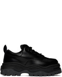 schwarze Leder niedrige Sneakers von Eytys