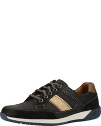 schwarze Leder niedrige Sneakers von FRETZ men