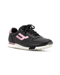 schwarze Leder niedrige Sneakers von Bally