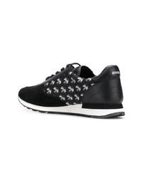 schwarze Leder niedrige Sneakers von Bally