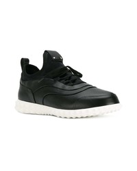 schwarze Leder niedrige Sneakers von Valentino