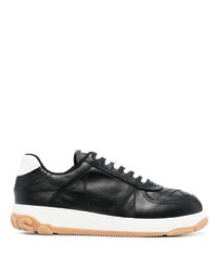 schwarze Leder niedrige Sneakers von Gcds