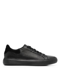 schwarze Leder niedrige Sneakers von Geox