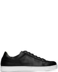 schwarze Leder niedrige Sneakers von Gianvito Rossi