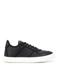 schwarze Leder niedrige Sneakers von Giuseppe Zanotti