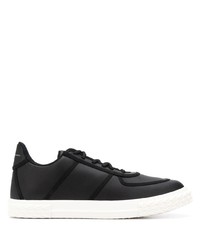 schwarze Leder niedrige Sneakers von Giuseppe Zanotti