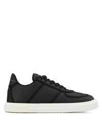 schwarze Leder niedrige Sneakers von Giuseppe Zanotti