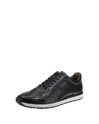 schwarze Leder niedrige Sneakers von GORDON & BROS