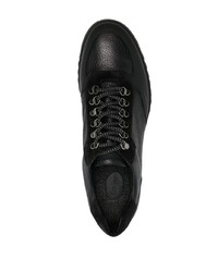 schwarze Leder niedrige Sneakers von Barrett