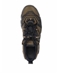 schwarze Leder niedrige Sneakers von Versace