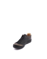 schwarze Leder niedrige Sneakers von Greyder