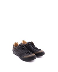 schwarze Leder niedrige Sneakers von Greyder