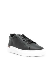 schwarze Leder niedrige Sneakers von Mallet