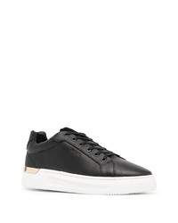 schwarze Leder niedrige Sneakers von Mallet