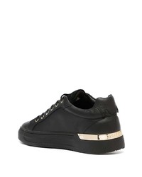 schwarze Leder niedrige Sneakers von Mallet