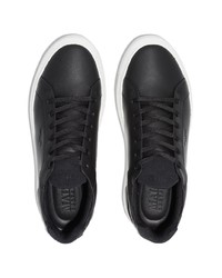 schwarze Leder niedrige Sneakers von Mallet