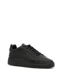 schwarze Leder niedrige Sneakers von Mallet