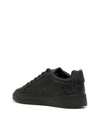 schwarze Leder niedrige Sneakers von Mallet