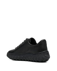 schwarze Leder niedrige Sneakers von Camper