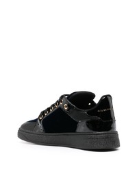 schwarze Leder niedrige Sneakers von Giuseppe Zanotti