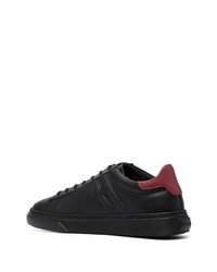 schwarze Leder niedrige Sneakers von Hogan