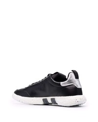 schwarze Leder niedrige Sneakers von Hogan