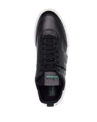 schwarze Leder niedrige Sneakers von Hogan