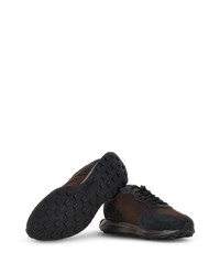 schwarze Leder niedrige Sneakers von Hogan