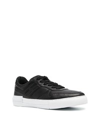 schwarze Leder niedrige Sneakers von Hogan