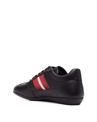 schwarze Leder niedrige Sneakers von Bally