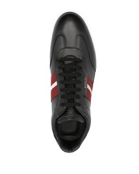 schwarze Leder niedrige Sneakers von Bally