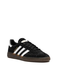 schwarze Leder niedrige Sneakers von adidas