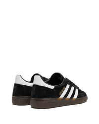 schwarze Leder niedrige Sneakers von adidas