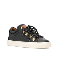 schwarze Leder niedrige Sneakers von Bally