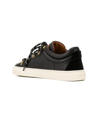 schwarze Leder niedrige Sneakers von Bally